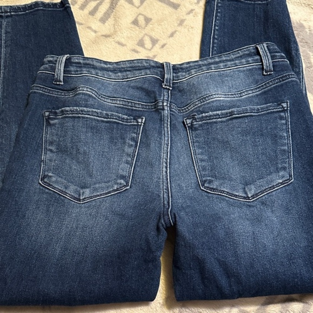 704. Flying Monkey Dark Blue distressed Skinny Jeans size 30